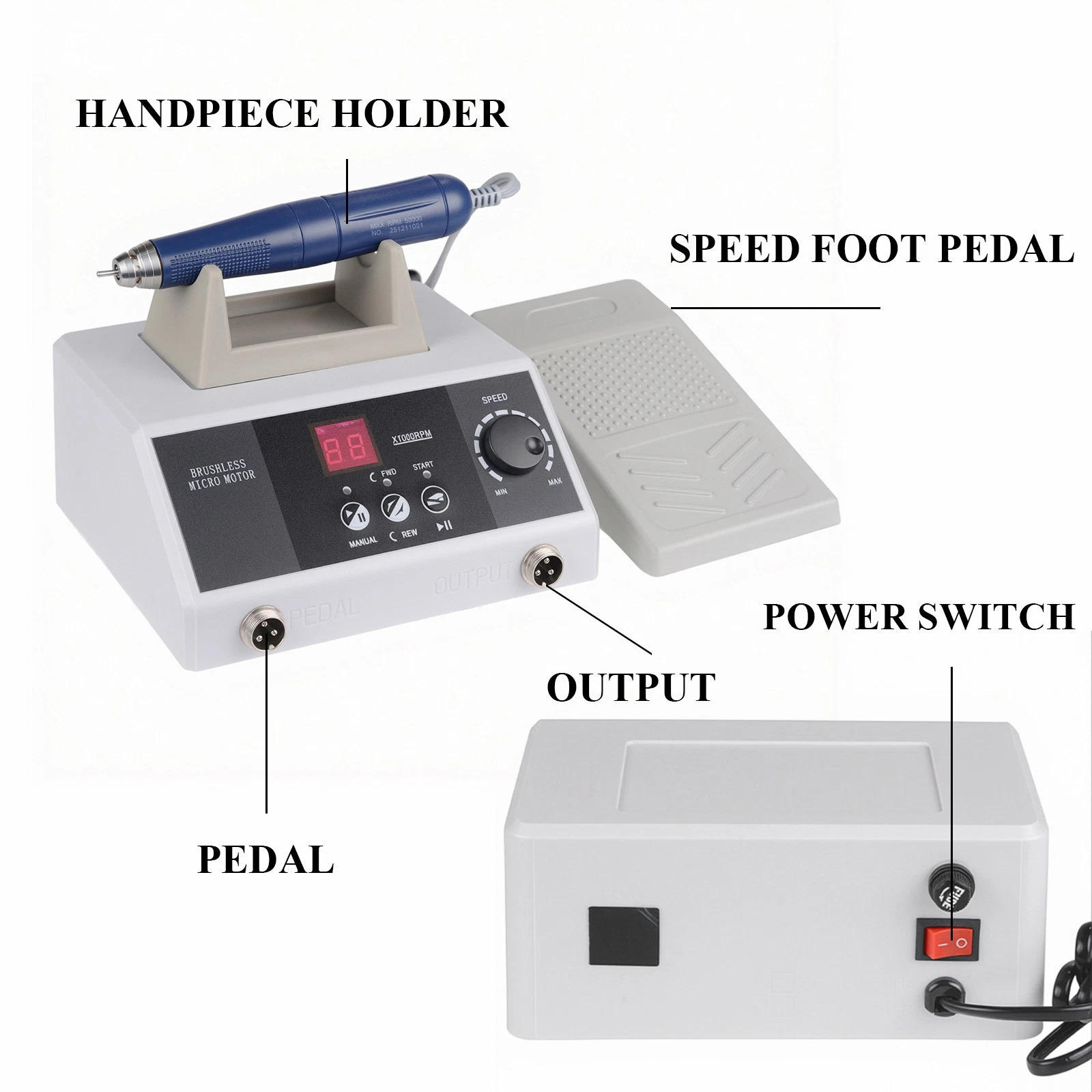 Dental Lab Polishing Grinder Carving YD-BM003 with 50000RPM Handpiece