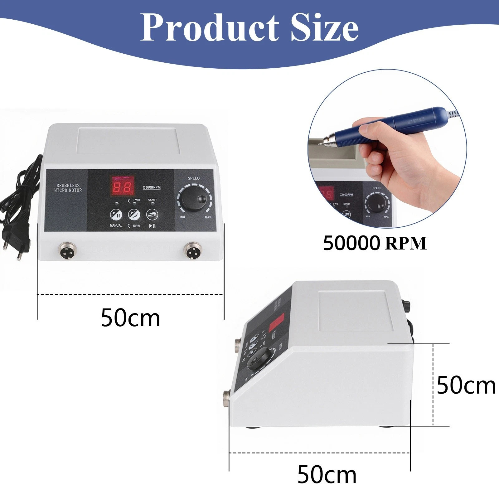 Dental Lab Polishing Grinder Carving YD-BM003 with 50000RPM Handpiece