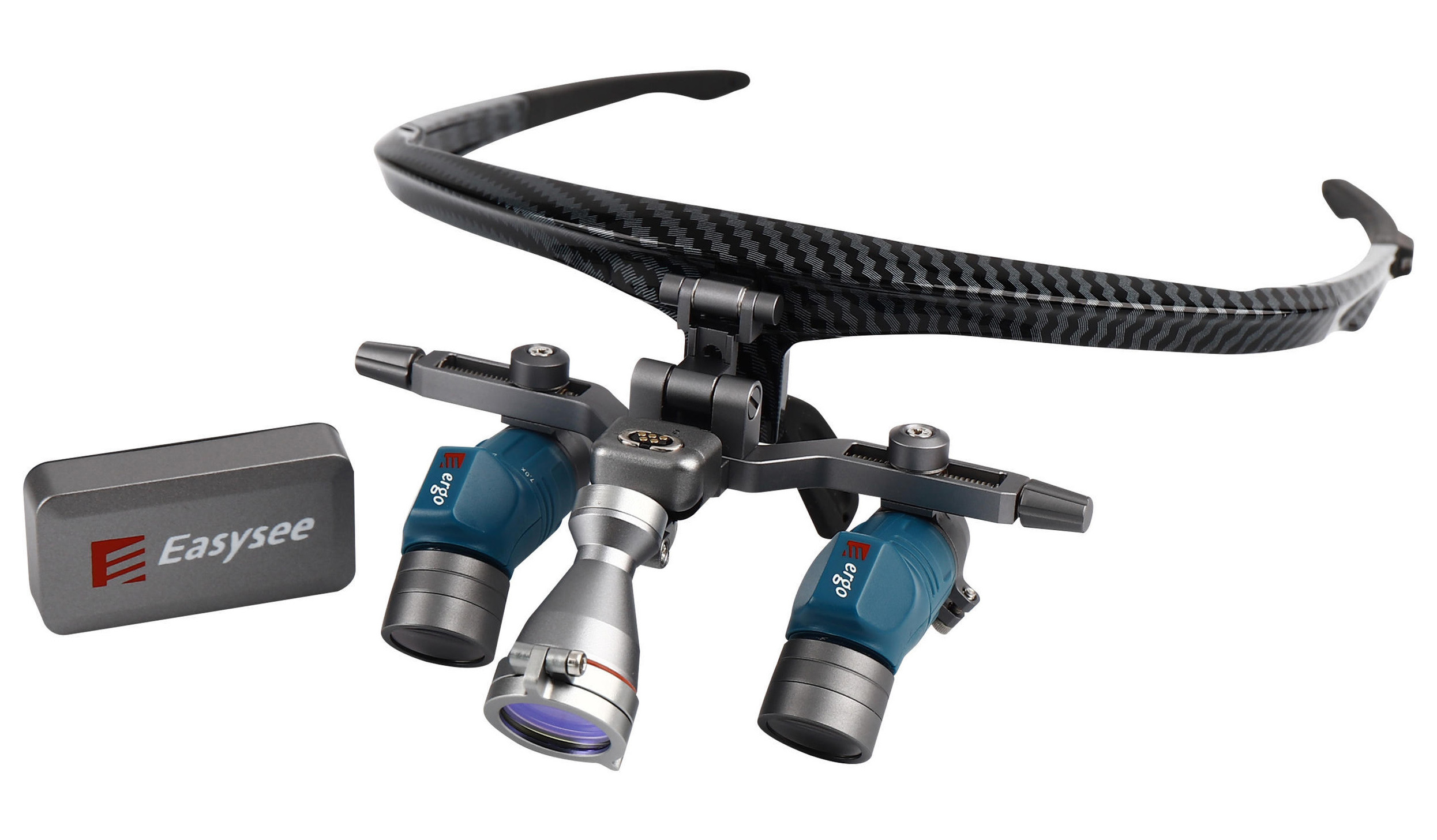 YUYO EL+WL-ii 3.5x 5x 7x Zoom Dental Loupes With Dental Headlight