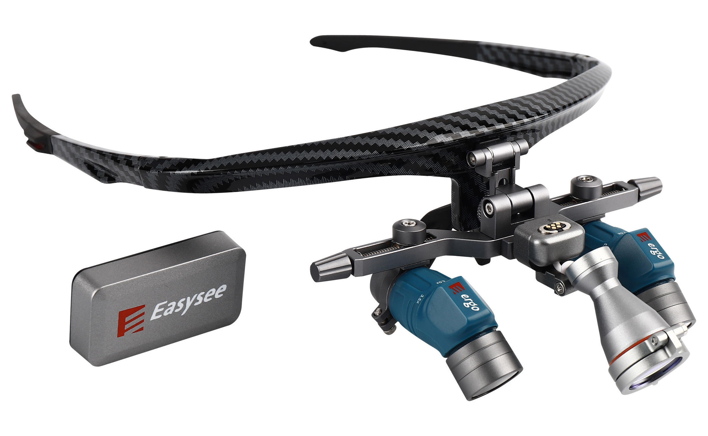 YUYO EL+WL-ii 3.5x 5x 7x Zoom Dental Loupes With Dental Headlight