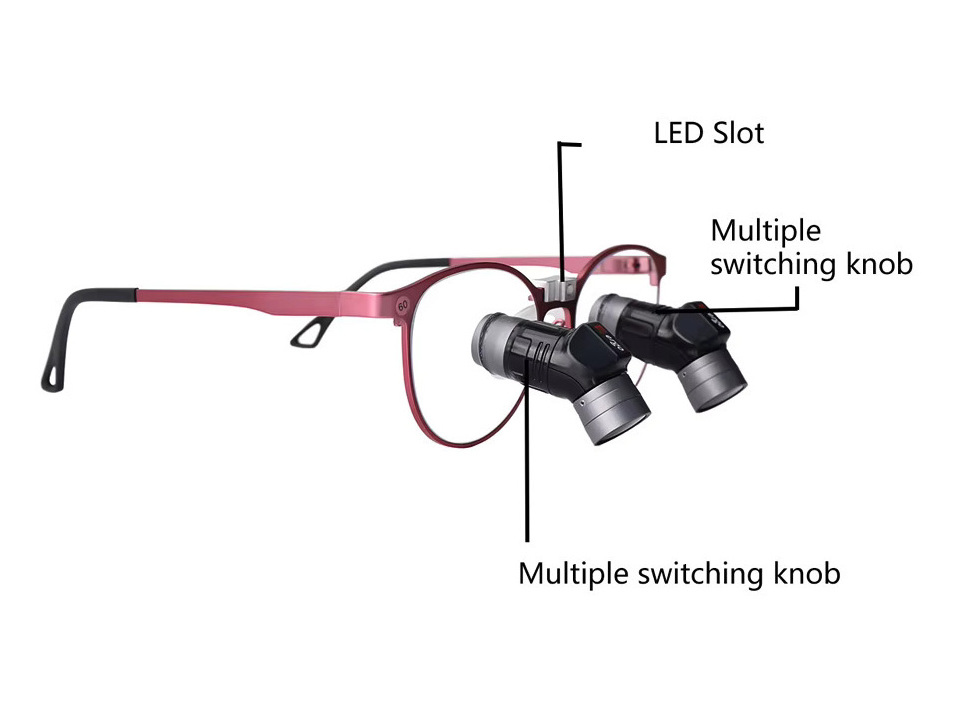 YUYO ET-2+WL-2-001-II 3.5x 5x 7x Zoom Dental Loupes + Surgical Head Light