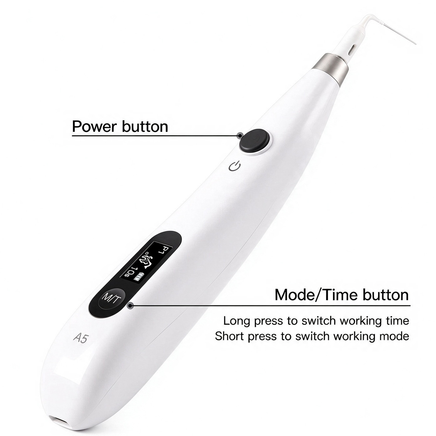 Yahope A5 Dental Endo Ultra Activator Ultrasonic Irrigator Root Canal Handpiece+Tip