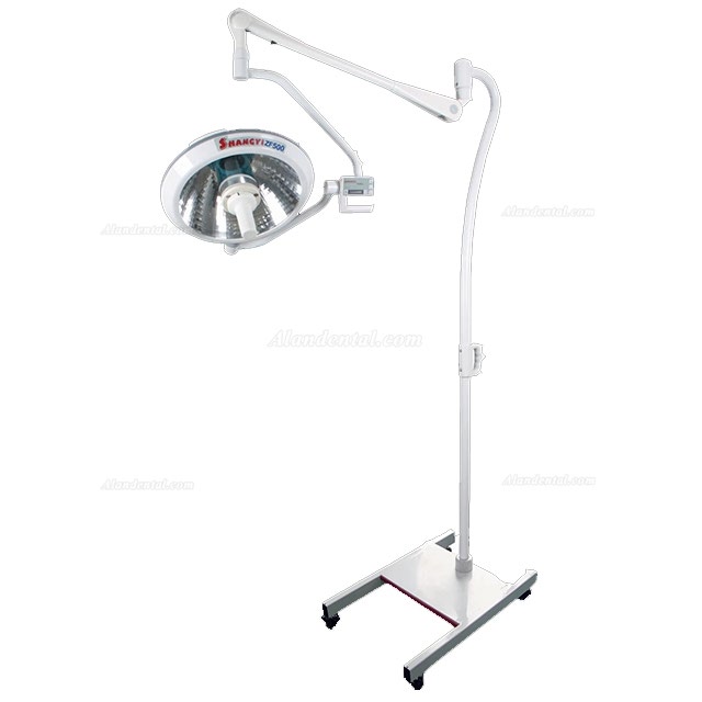 HFMED ZF500S Clinic Halogen Operation Reflector Shadowless Lamp Mobile Surgical Lamp