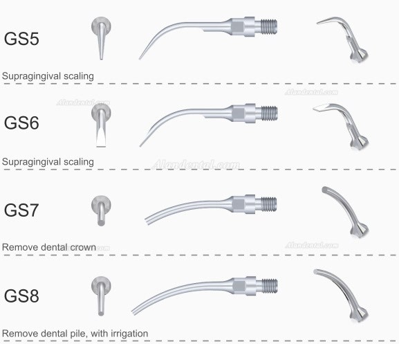 5PCS Woodpecker GS1 Dental Scaling Tip for Sirona Ultrasonic Scaler Handpiece