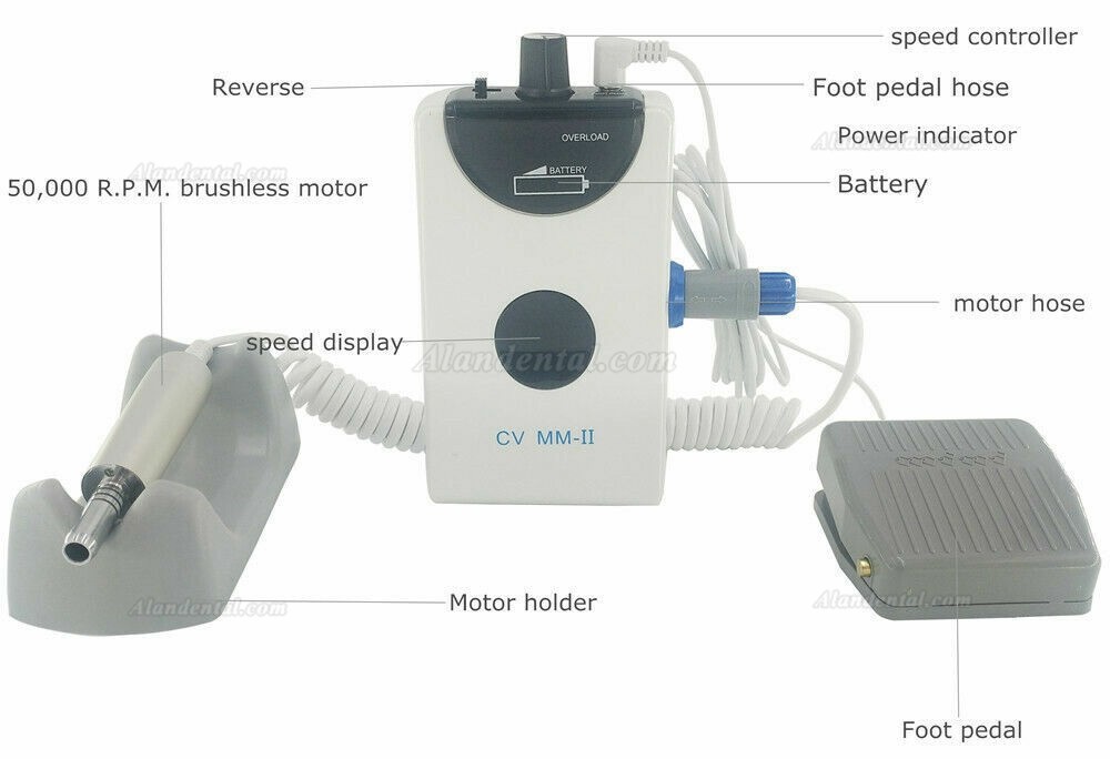 Dental Portable Mini Brushless Micromotor Polisher 50000rpm