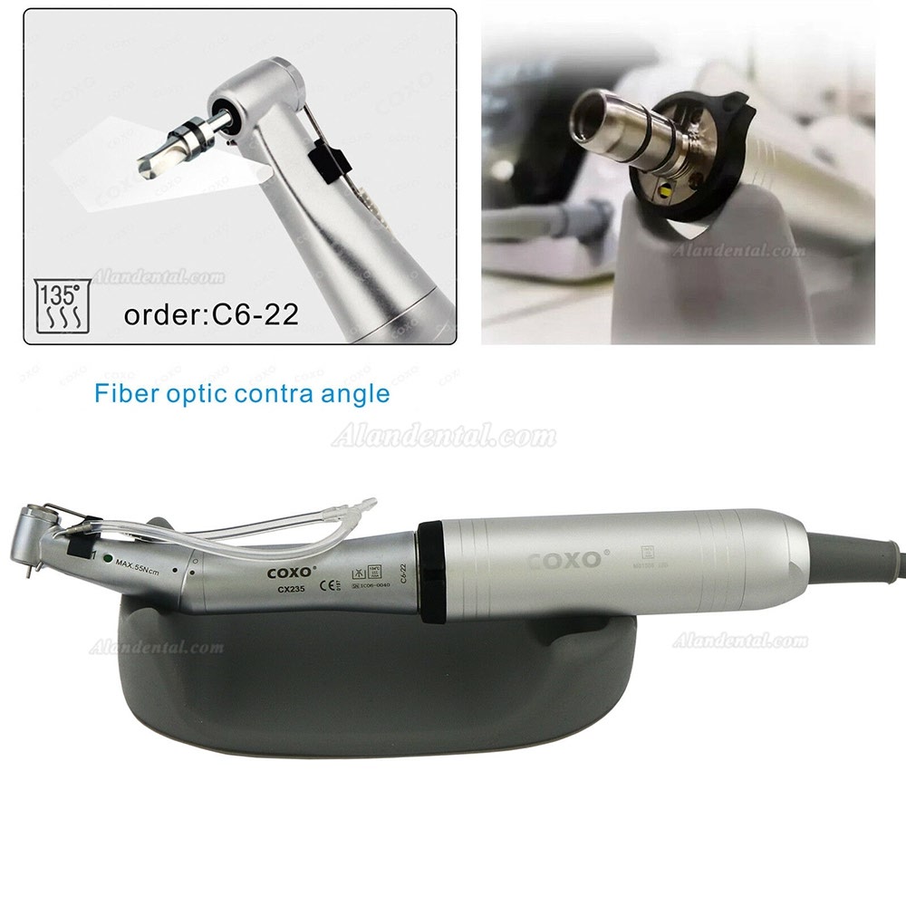 Yudendent C-Sailor Pro Dental Implant System Surgical Brushless Motor with 2Pcs Optical Fiber Contra Angle Handpiece